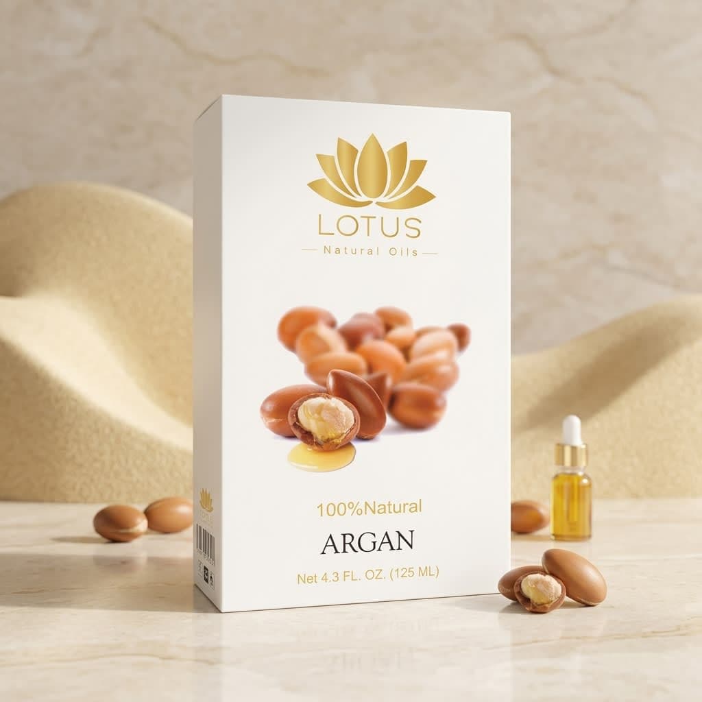 لوتس زيت الارجان للشعر الجاف واللمعان – 125 مل